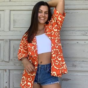 Vintage Hawaiian Button Up Short sleeve